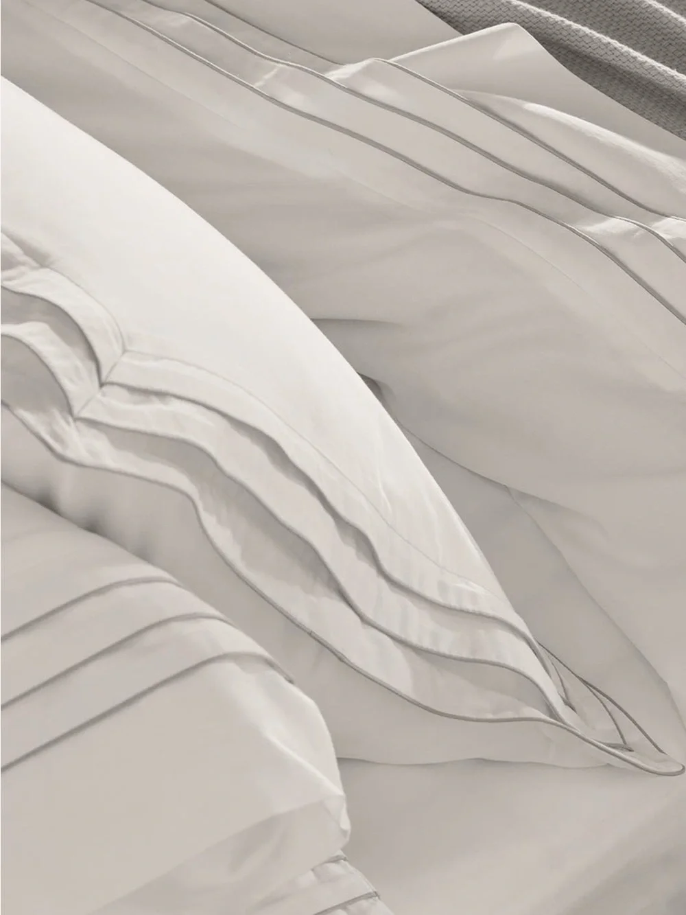 Boll & Branch NEW Full/Queen Duvet  In White/Pewter 🔥No offer item🙏🏻 $369 MSRP